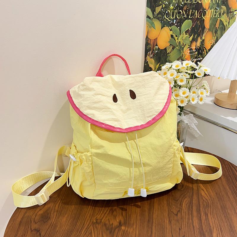Niche Design Backpack Bag Fruit College Style Girl Personality Simple Large Capacity Student Backpack