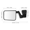And Side Mirrors for OE 105495870 Manual Folding Rearview Mirrors for TJ Manual Mirrors Driver's Passenger's Wrangler, 67123792, Non-heated 1997-2002