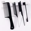 4pcs/set hair comb combination, large wide toothed comb, Rat-Tail Comb, edge controlled hair brush,Special for real hair wigs