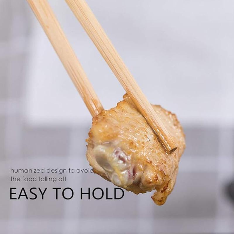 Premium Natural Bamboo Chopsticks with Crystal Tips Nanmu Bamboo Chopstick Set Mold-Resistant & Non-Slip Tableware