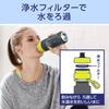 BRITA Portable Water Bottle with Active Blue Micro-Disc Filters, 600ml, Includes 3 Filters [Official Japanese Product]