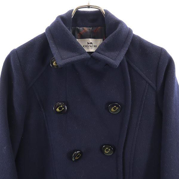 COACH Chester coat XS Navy Dedicated cover Women Used