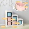 Toy Storage Organiser W/ 6 Removable Bins Ages 3-8 Multi-colour