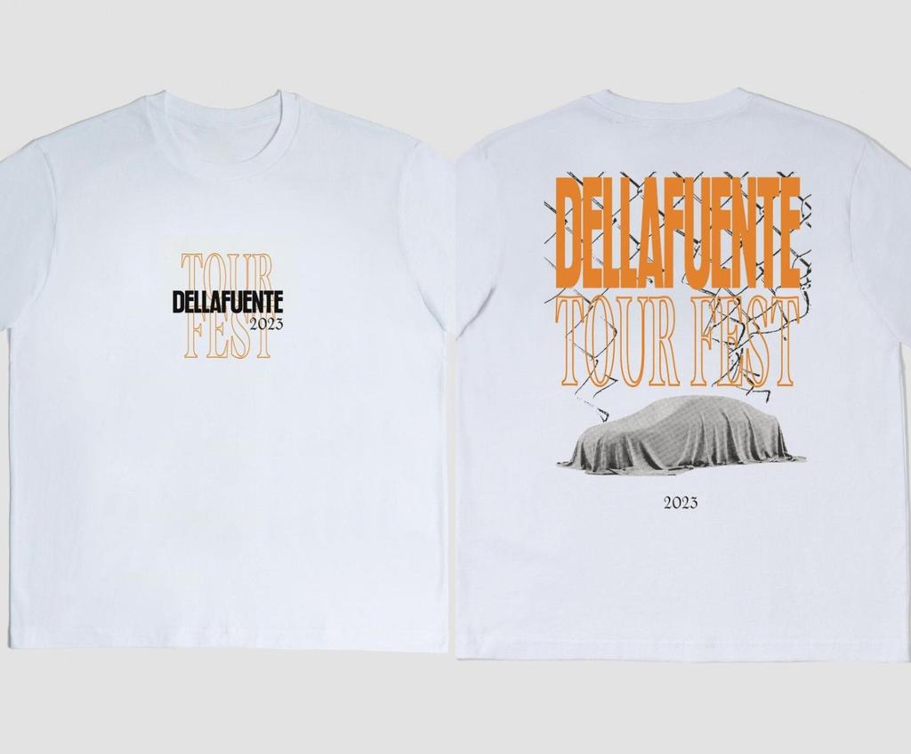 Dellafuente Graphic T-shirt Streetwear Men Women Oversized Y2k Tee Casual Comfort Cotton Loose Female Male Clothing Hip Hop Tees