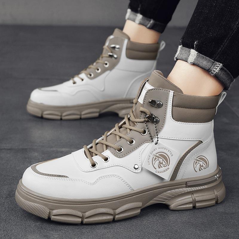 

Осенне-зимние уличные ботинки Мартин мужские высокие рабочие ботинки мужские повседневные мужские ботинки ботинки-локомотивы 44