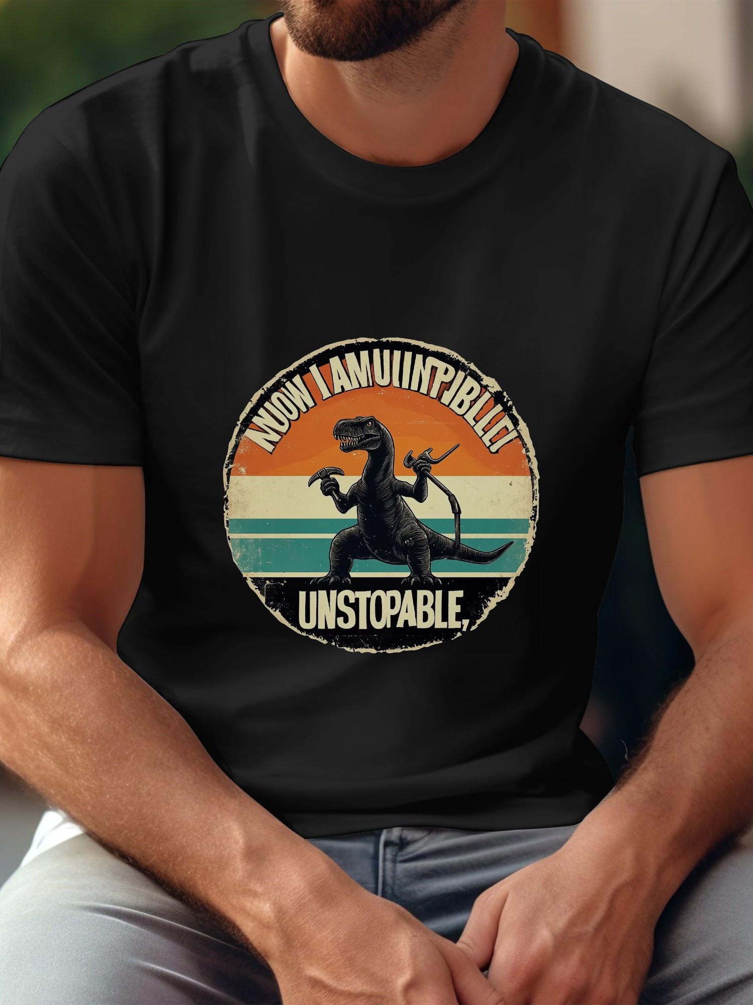1pc dinosaur mechanic bold graphic T-shirt S