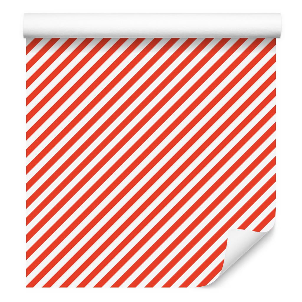 Wallpaper Stripes with a clear detail, coral for the living room and bedroom 50x1000