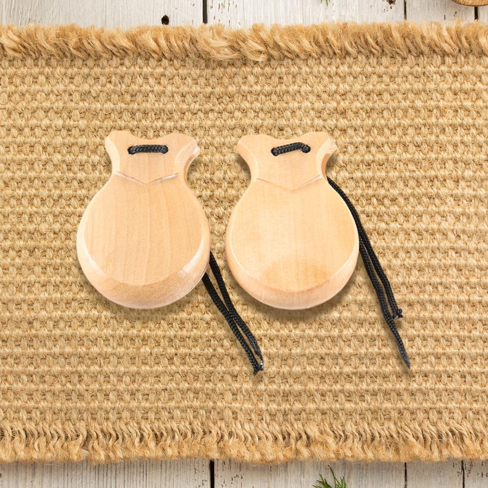 Spanische Kastagnetten Traditionelle Flamenco-Kastagnetten Ergonomisches Schlaginstrument Orff-Musikinstrument für Spanien Souvenir-Geschenk