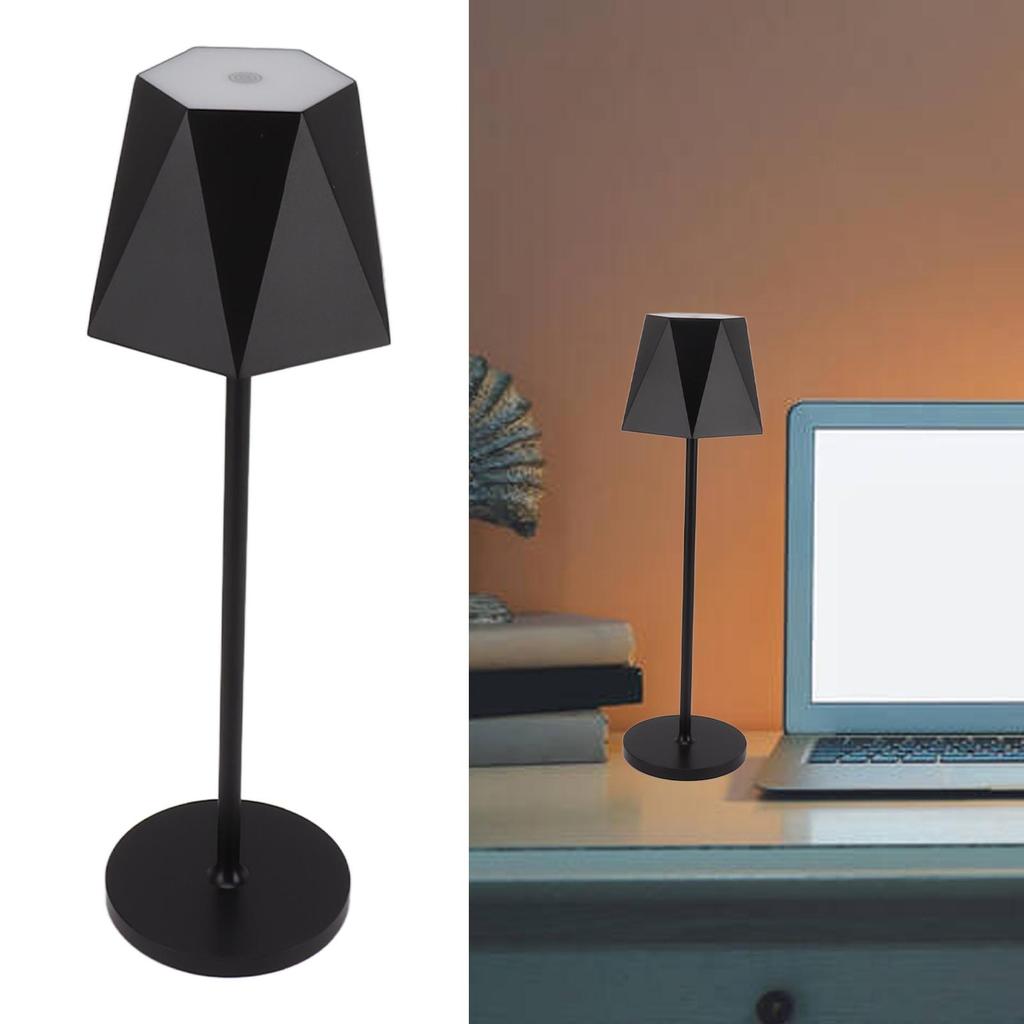 LED Cordless Table Lamp 5200mAh Rechargeable Battery Desk Lamp IP54 Waterproof Stepless Brightness Touch Control Table Light