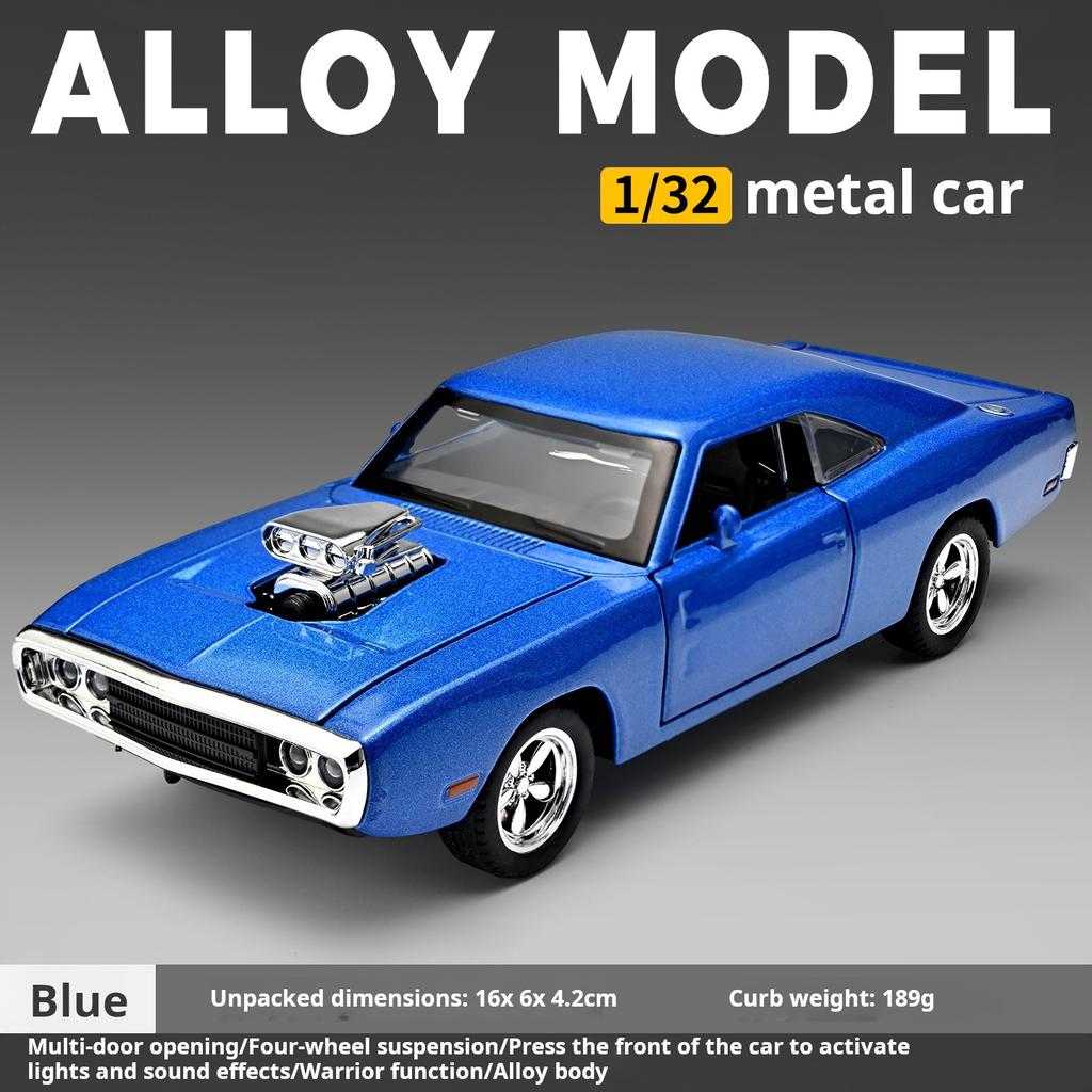 1:32 Warhorse Retro American Muscle Car Fast & Furious Exquisite Die-cast Simulation Car Model Toy & Gift for Boys Decoration