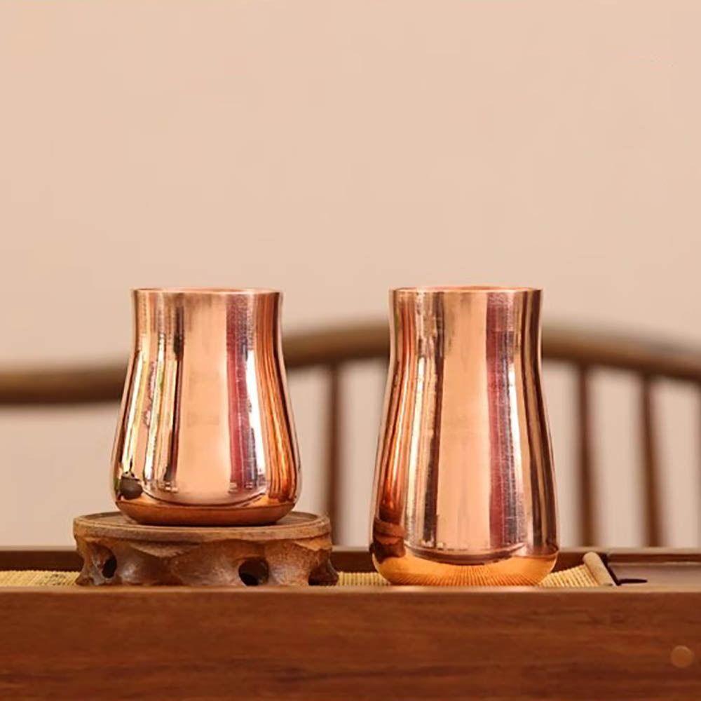 350 Ml Capacity Pure Copper Mug Thickened Breakfast Cup Creative Copper Moscow Mug Tableware Scene