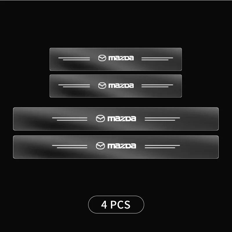 4Pcs Car Anti-collision Strip Tape Scratchproof Protective Stickers For Mazda 3 Alexa CX30 CX-4 CX5 CX-5 CX8 CX-8 CX-30 CX9 CX-9