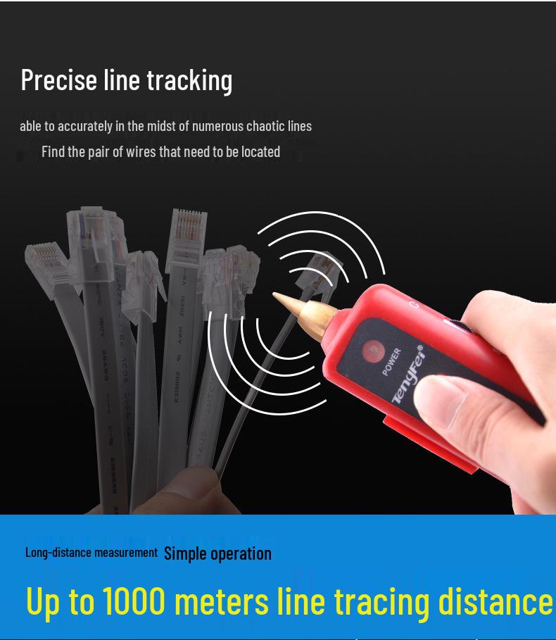 POE Network Cable Locator: Anti-Interference Signal Testing & Line Finding Tool