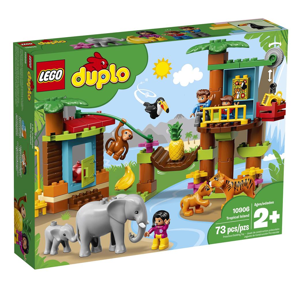 LEGO Duplo World Animals Jungle Exploration 10906 Educational Building Blocks for Girls and Boys