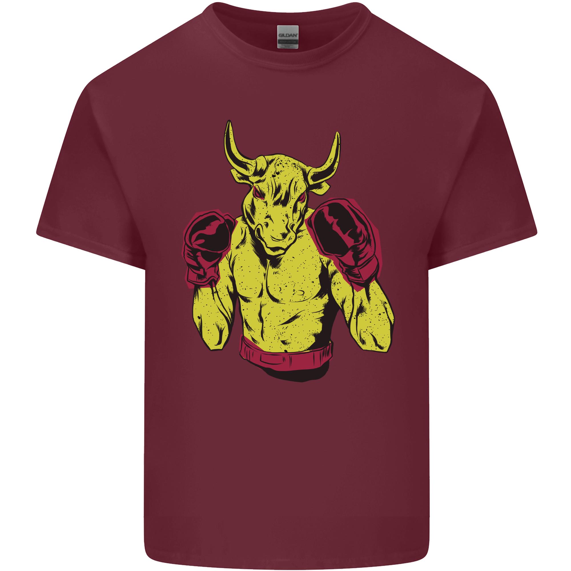 Boxing Bull Muay MMA Thai Boxer Unisexs Light Cotton TShirt S