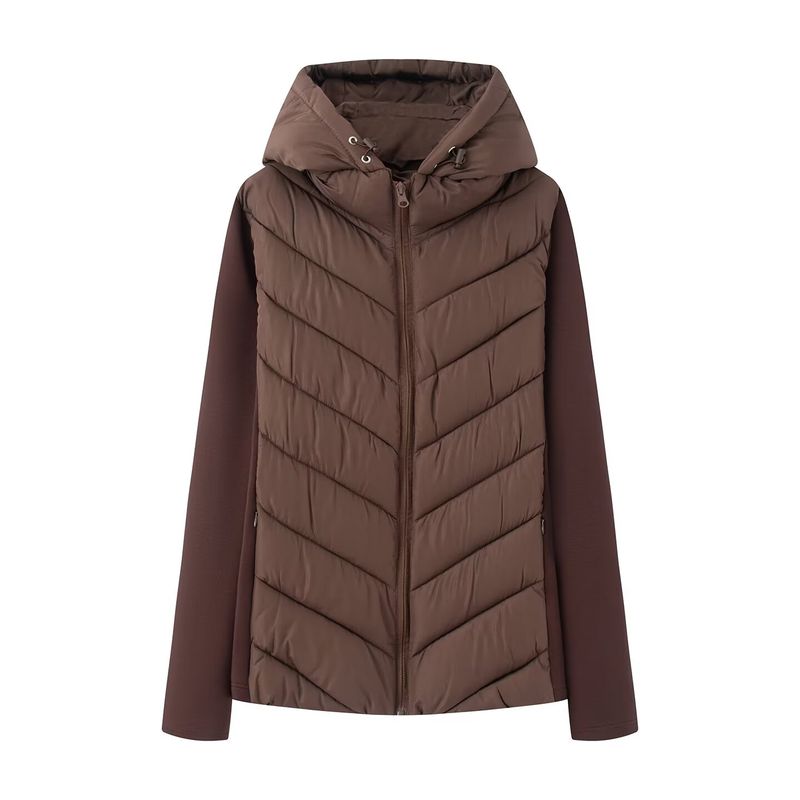 Araltay New Arrival Fashion Wind Foreign Trade Women's Clothing Fashion Long Sleeve Stand Collar Stitching Cotton-Padded Jacket 8073205 800
