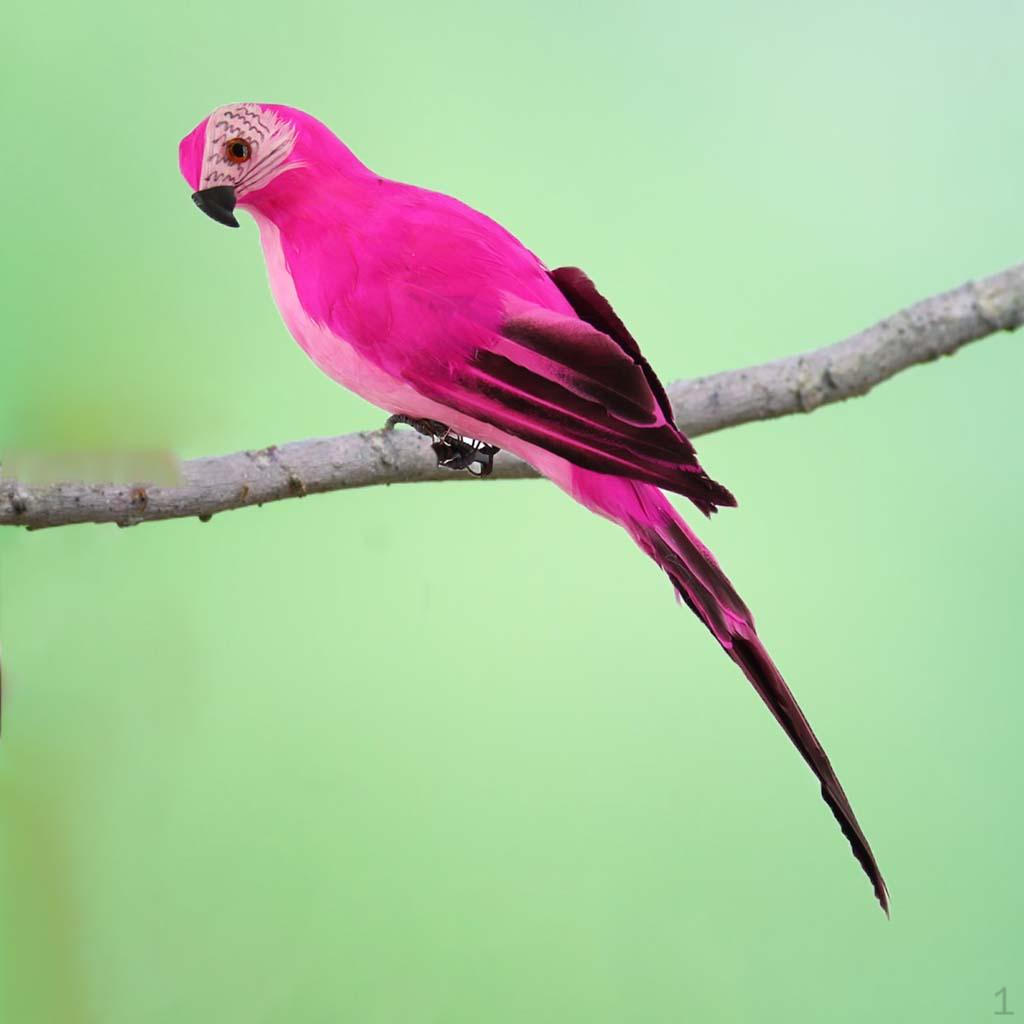 

2x игрушка-орнамент с искусственным животным ара, белая Option 8_25x7cm