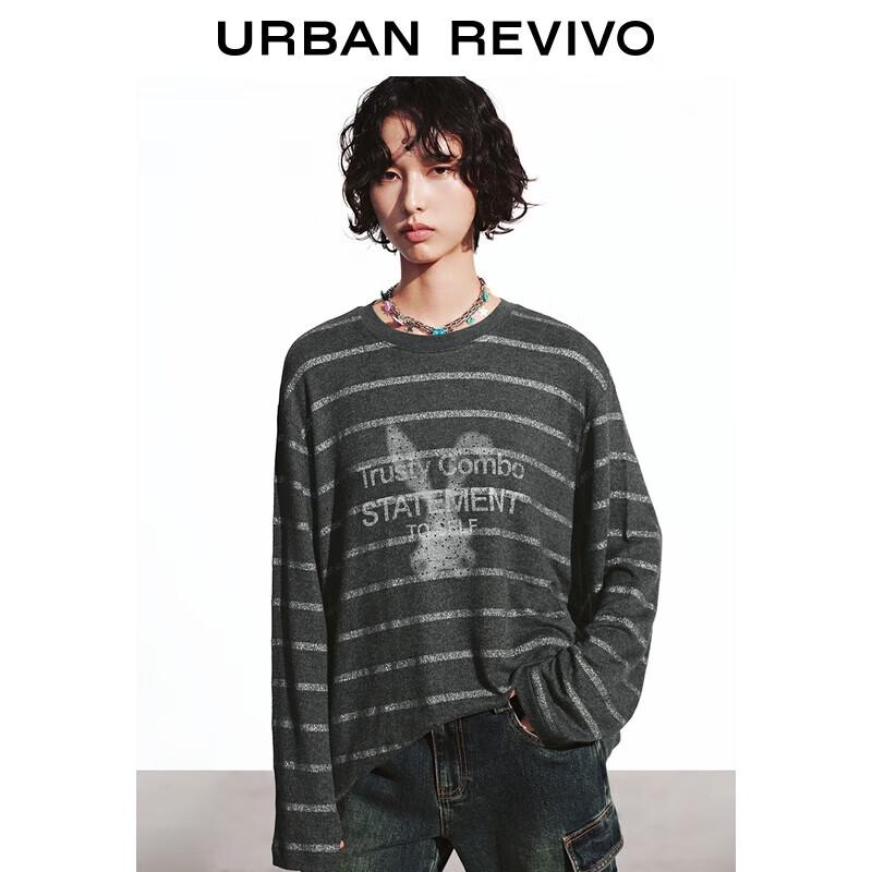 UR 2025 Women s Casual Striped Long Sleeve T-Shirt L