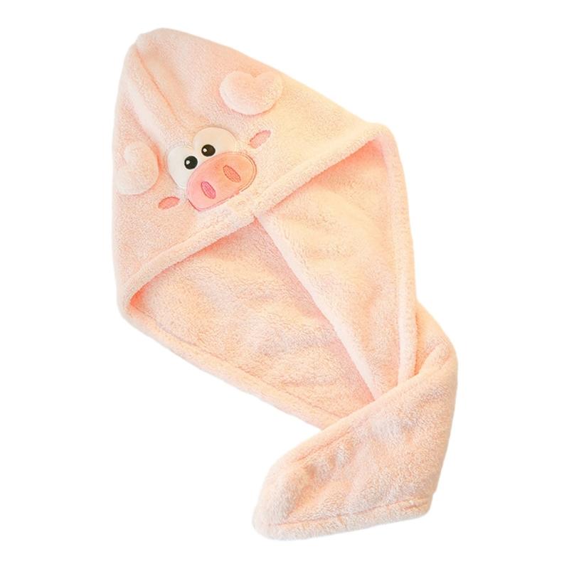 1PC Microfibre Hair Towels, Hair Towel, Turban Towel with Button, Hair Turban Kids Super Absorbent Towels for Women