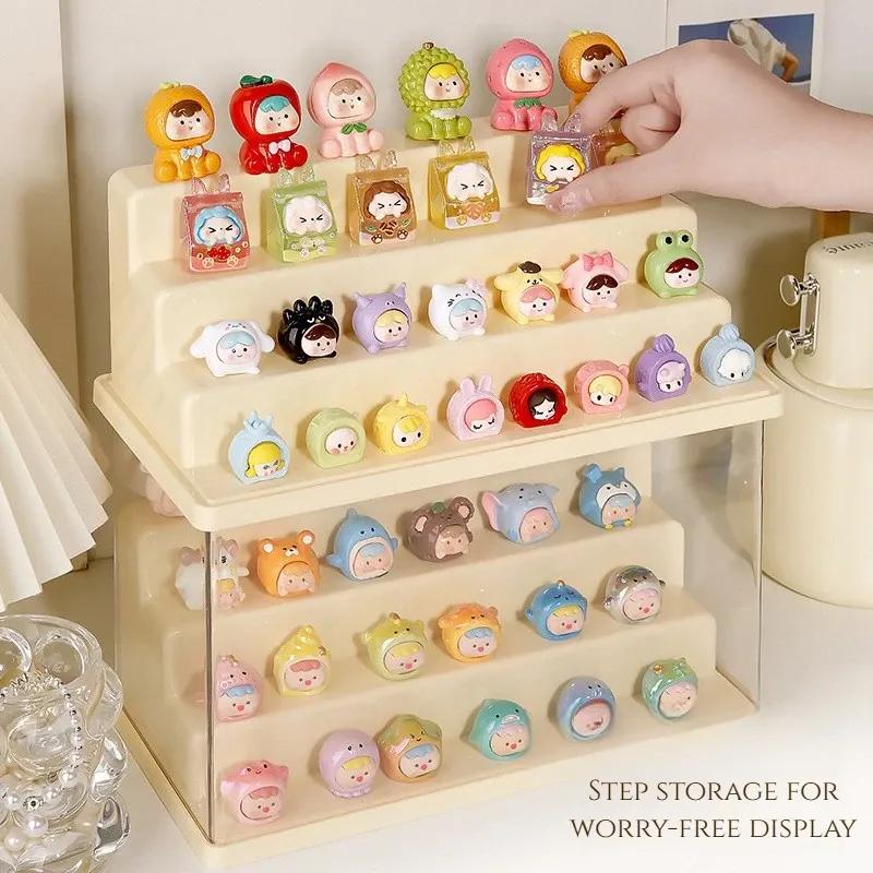Clear Acrylic Display Case Dustproof Storage Organizer Box for Collectibles Figures Miniatures and Toy with Transparent Showcase