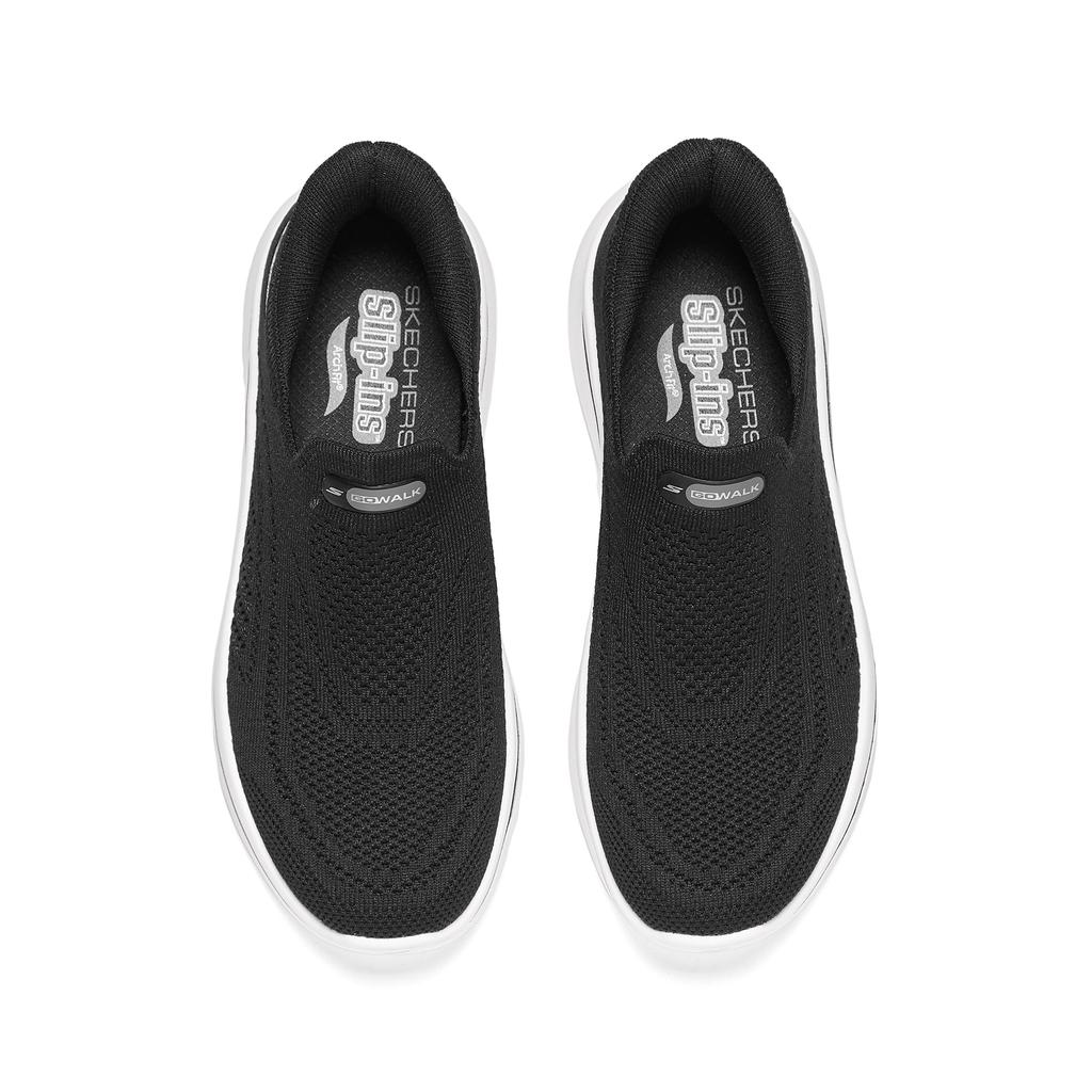 Skechers Relaxed Fit Go Walk Arch Fit N-Joy - Arianne Comfortable Fashionable Versatile Low-Top Training Shoes Women sneaker Black 125843-BLK
