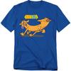 Catdog - Glückliche Pfoten - Erwachsenen Unisex Kurzarm-T-Shirt - Blau