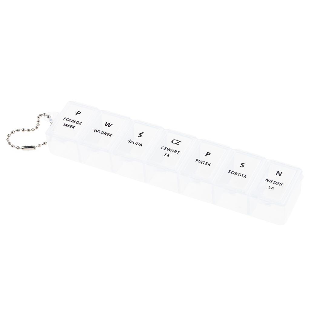 TG71402 Medication Case Tablets Organizer Box 7 Days a Week Day Night 14 Compartments