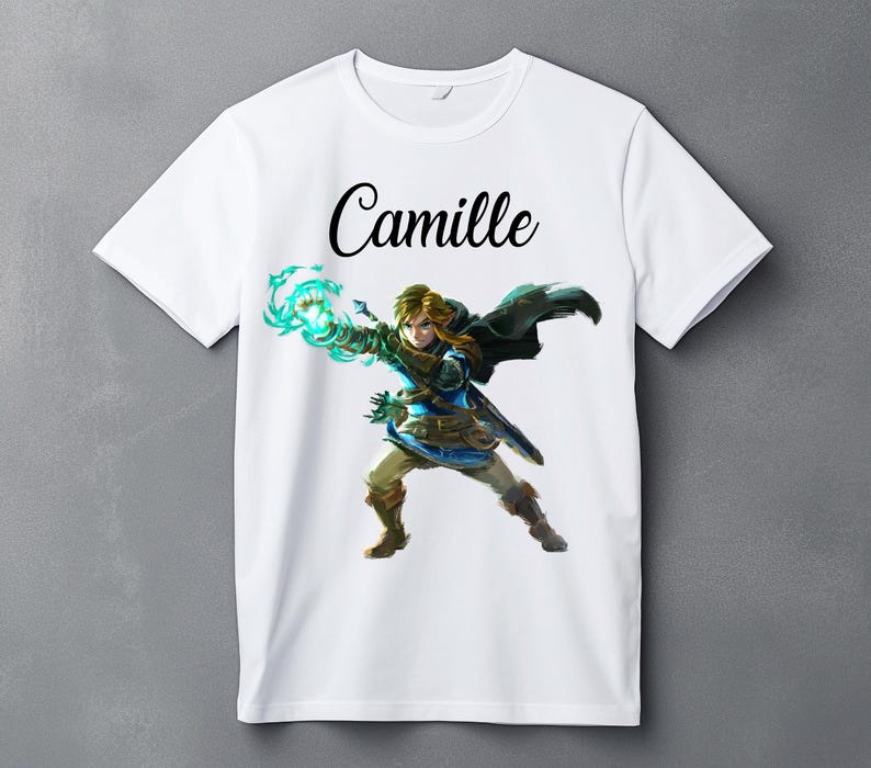 Personalized Zelda  Kids T-Shirt - Gift - Birthday 130