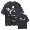 Men Streetwear Tshirt Anime Vagabond Graphic Print Vintage Harajuku Washed Black T Shirt Men Women Unisex Oversized Casual Summer Tee