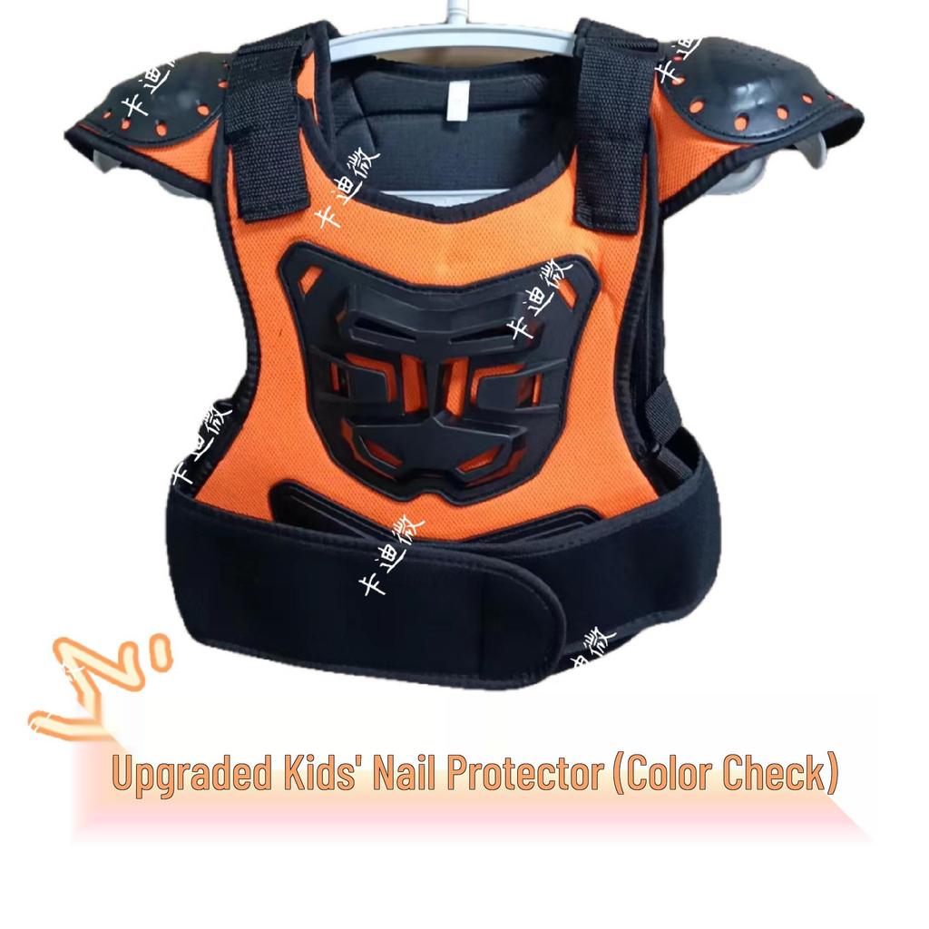 Kids' Motorcycle Balance Bike Armor Set: Knee, Elbow, Chest & Back Protectors.