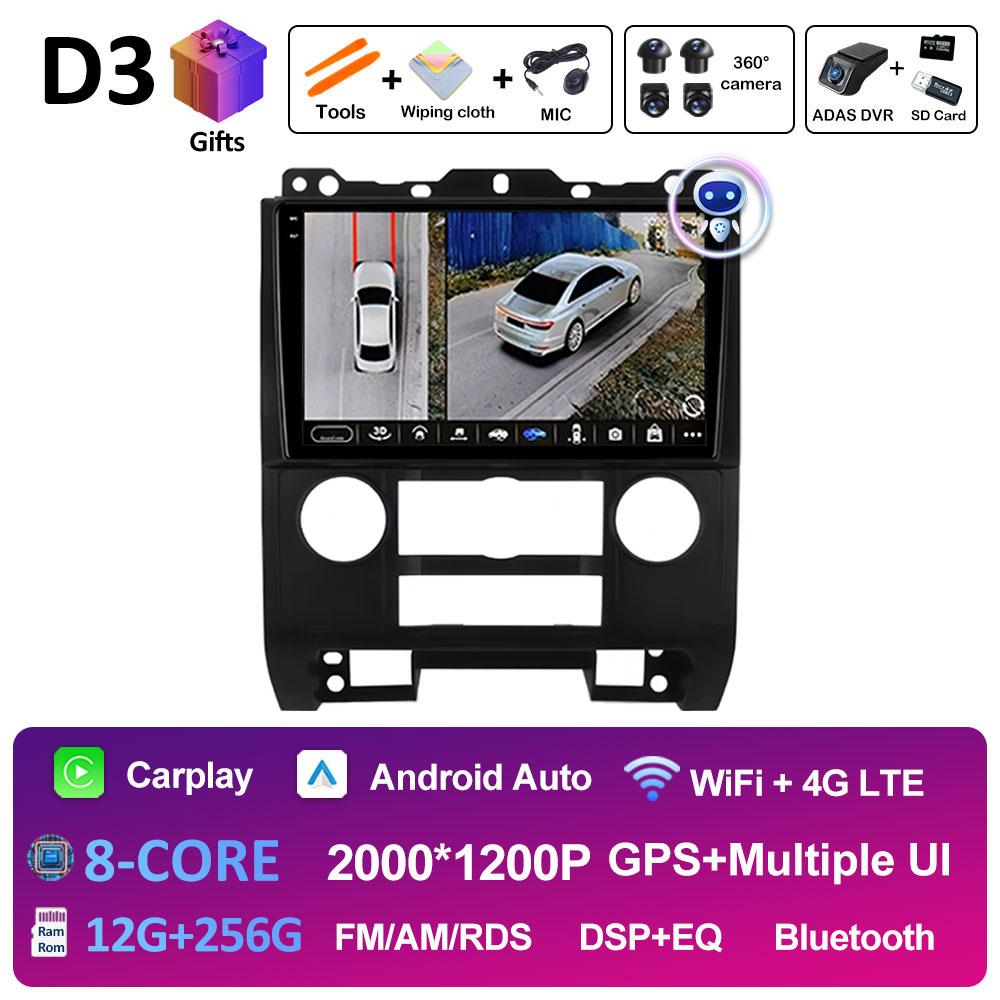 DSP Stereo Android Auto Carplay For Ford Escape 2007 2008 2009 2010 2011 2012 GPS Navi Smart System Touch Screen WIFI Auto Tools