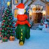 5.9FT Xmas Yard Decorations Inflatable Christmas Santa Riding Dragon Decor LED Unique Home Ornament Christmas Gifts Toy Supplies