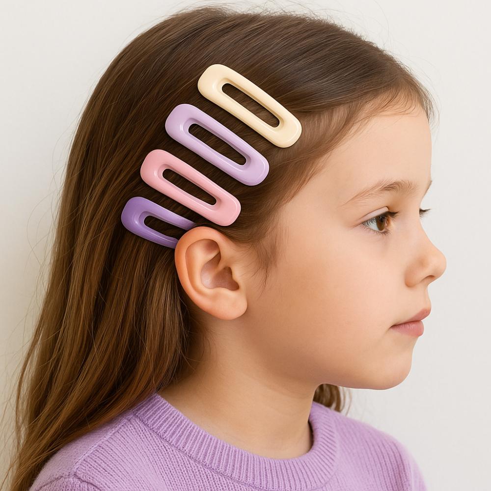 4pcs/set Colorful Hairpin Cute Barrettes Headwear Hair Clips  Hair Accessories