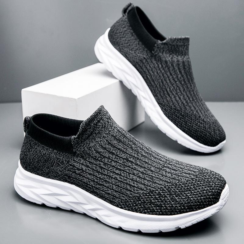 Sapatos de caminhada masculinos respiráveis, calçados esportivos masculinos ao ar livre, tênis masculinos macios e antiderrapantes, calçados casuais de verão, tênis leves 2024