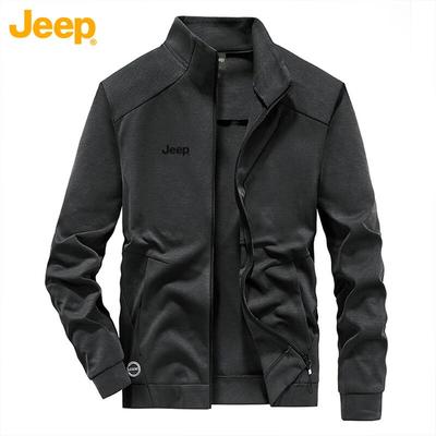 Men's Heavyweight Stand Collar Zipper Knit Cardigan Jacket