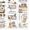 Klebeband Sticker PET Vintage Romantisch Stark Klebend Wiederverwendbar Dekoband für Planer Papiere