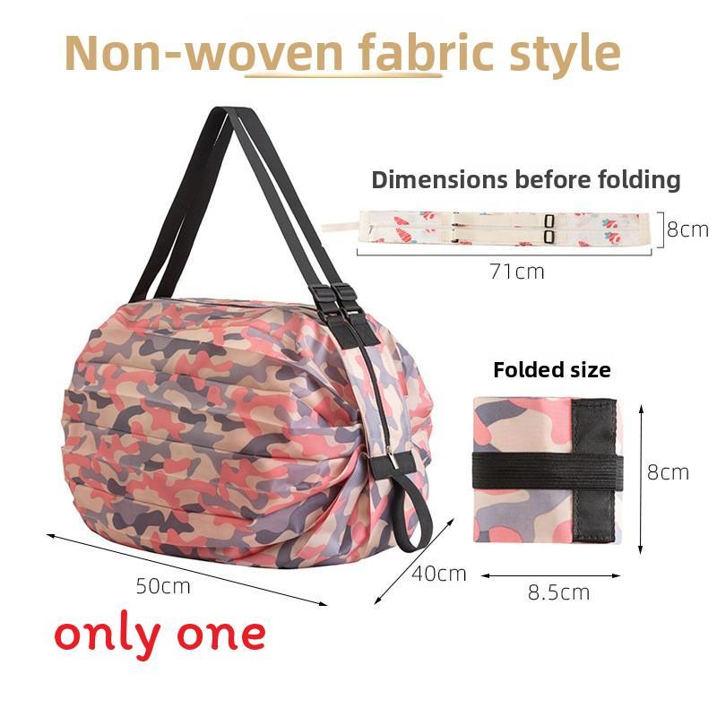 Ecofriendly Nonwoven Shopping Bag With Foldable Design For Travel And Grocery Use