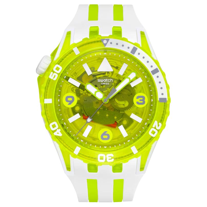 SWATCH Men s Watch SSCU09J100 Yellow Watch Dial