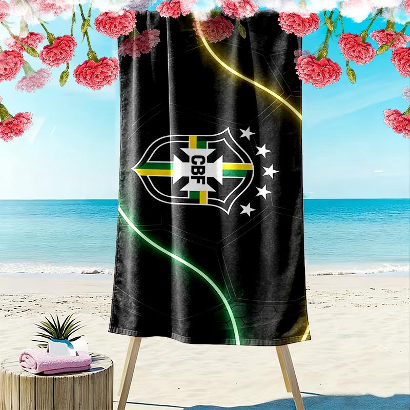 CBF Print Strandtuch, Großes Weiches Schnelltrocknendes Handtuch für Strand Camping Schwimmen