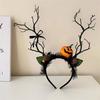 New Halloween Theme Pumpkin Vampire Floral Deer Headband Ghost Heads Headwear for Party Decor Christmas Cosplay Festival