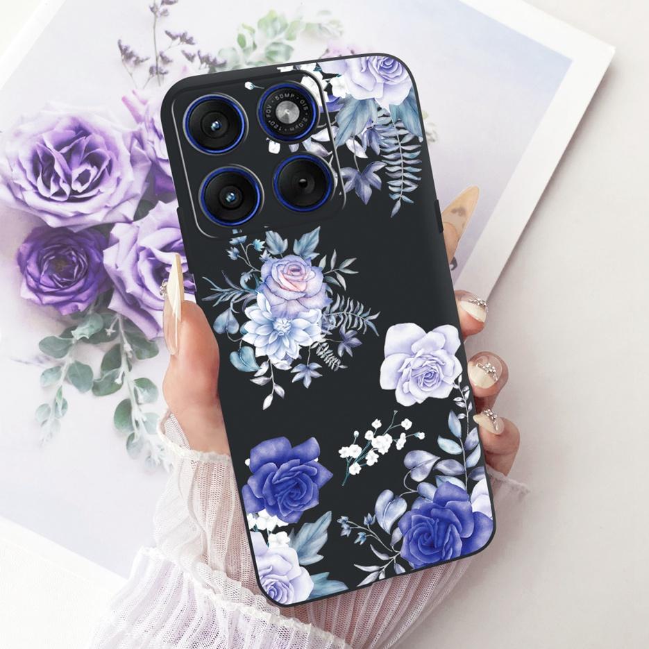 For Motorola Edge 70 Case XT2601-2 Cute Cat Peacock Painted Cover Soft Silicone Case For Motorola Edge 70 Fusion Edge70 5G Shell
