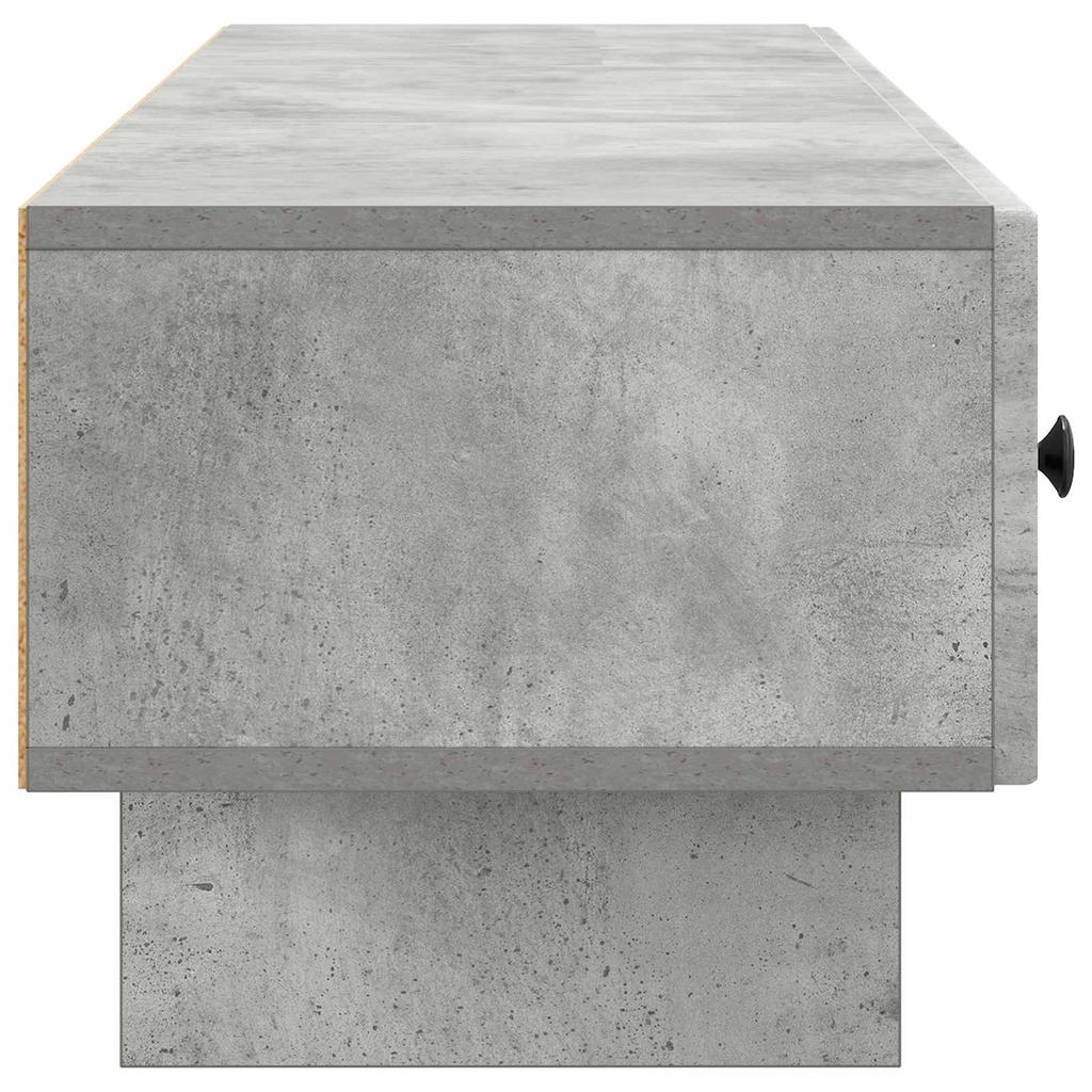 TV Stand Concrete Grey 147 x 34.5 x 30 cm Engineered Wood