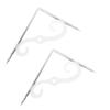 2Pcs Floating Shelf Brackets Iron Furniture Support Hardware Corner Brace  DIY Open Shelving