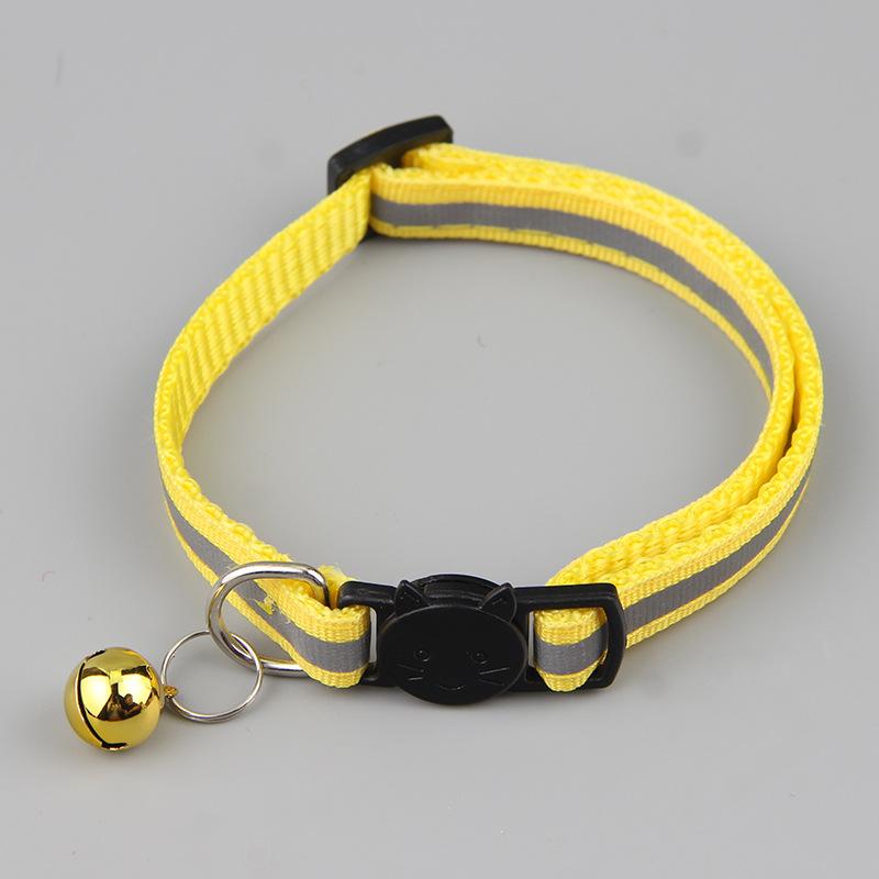 9 Colors Reflective Cats Bells Collars Adjustable Dog Leash Pet Collar for Cats and Small Dogs Pet Supplies
