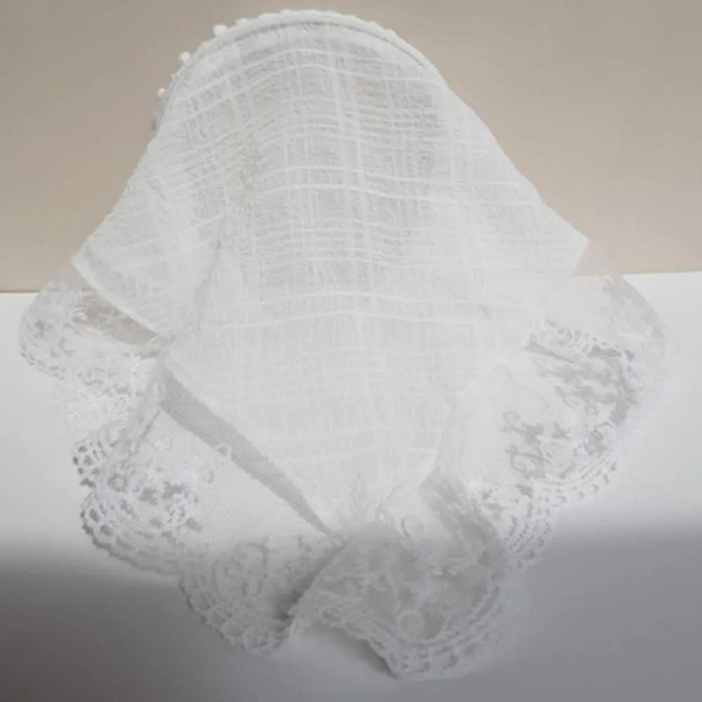 Lace Mesh Triangle Scarf Hairband Women s Headband Scarf Hairband Lace Hairband white