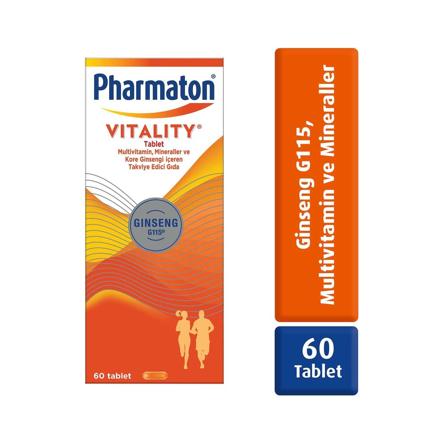 

Pharmaton Vitality 60 табл білий