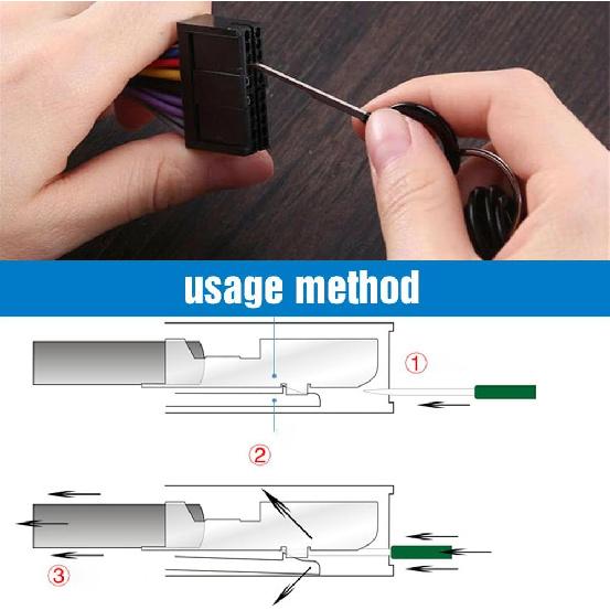 Terminal Ejector Kit, 2024 Upgrade Automotive Terminal Tool Electrical Terminal Pin Removal Tool Wire Pin, Terminal Removal Depinning Tool Kit