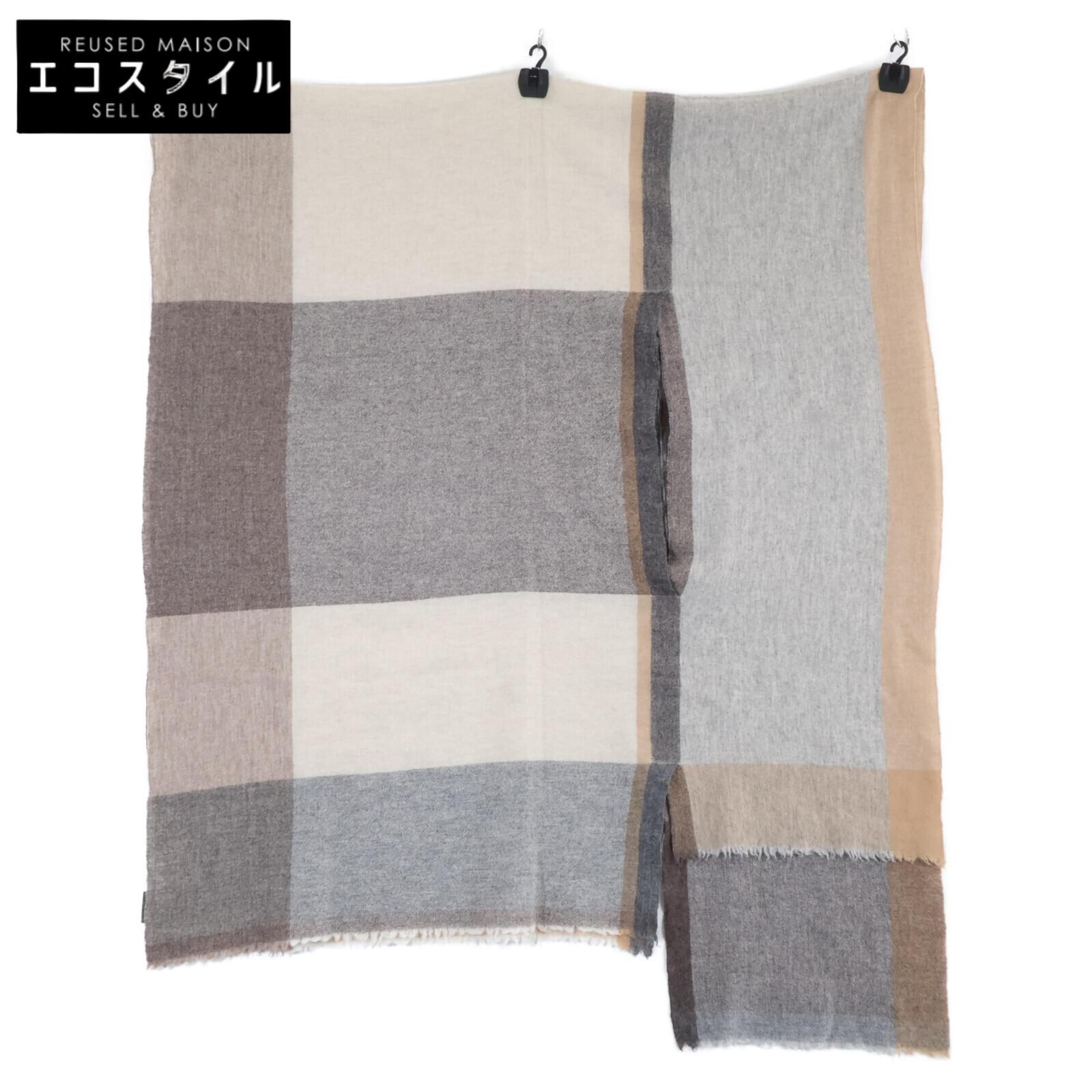 

Babaghuri [Good Condition] 24AW J0544ESF60 M 2WAY Wool Scarf stole Grey/Beige MulticolorUsed