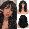 22" Sweet Potato African Curl Wig with Bangs - Long Braiding Style for Women