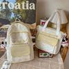 Children's Primary School Students Girls Color Blocking Backpack Middle School Students Junior High School Students Backpack